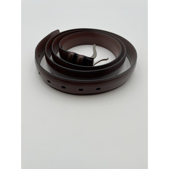 Perry Ellis Portfolio Genuine Leather Belt Big & Tall Brown Mens Size 54 Ex Con - Picture 1 of 7